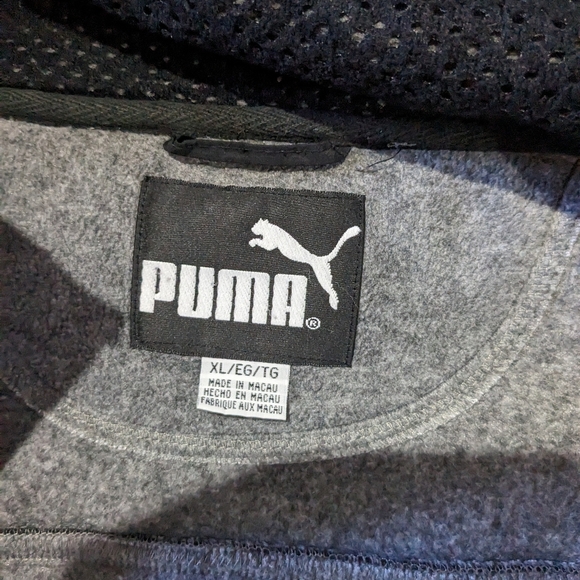 Puma zippered fleece sweater vest men's XL Chicago Blackhawks logo - Picture 3 of 7